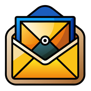 Email vector art icon 
