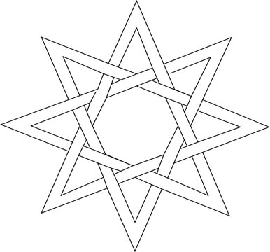 eight point star octagrame 