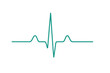 © Velar - The electrocardiogram displays a normal heart beat line, indicating a sinus rhythm, and is also referred to as an ECG or EKG, representing a vital sign and medical healthcare symbol