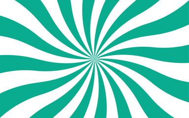 Poster - Abstract bold optical illusion background with swirling Blue and white wavy stripes radiating from the center and hypnotic spiral. Dynamic movement and symmetry, evoking a retro, energetic