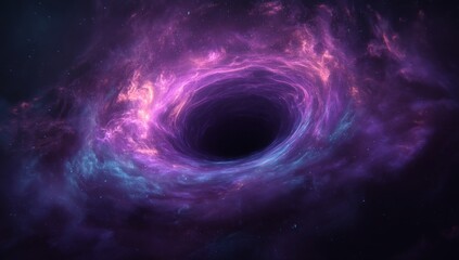 Wall Mural - Cosmic Nebula Swirling Around a Black Hole
