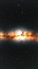 Wall Mural - this is a detailed of the milky way galaxy, showcasing its beautiful star clouds and nebulae. this c