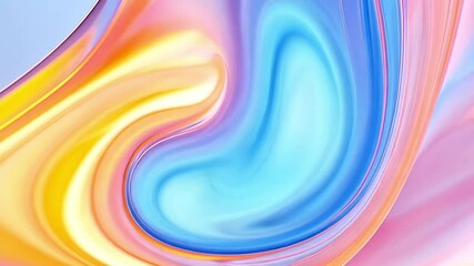 Poster - Vibrant Swirls of Color: A mesmerizing display of dynamic hues, blending fluidly to create an abstract and captivating artwork