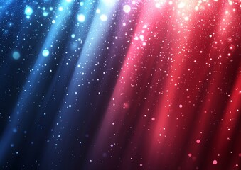 Wall Mural - Red and Blue Glittering Light Rays Background