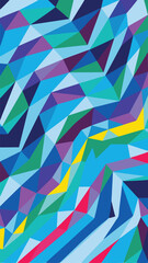Leinwandbilder - Colorful abstract geometric mosaic with transparency suitable for various creative projects