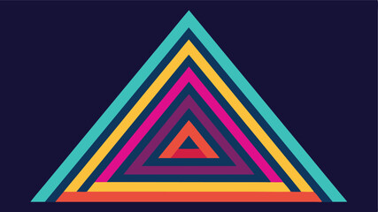 Leinwandbilder - Colorful layered triangle abstract design with transparency for various creative projects