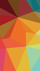 Leinwandbilder - Geometric abstract design in warm tones featuring transparency perfect for various projects