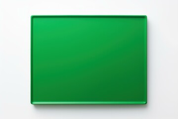 Aufkleber - Minimalist composition featuring a vibrant green square set against a clean white backdrop, creating a striking visual contrast