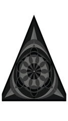 Leinwandbilder - Geometric triangle abstract design with transparency for diverse creative projects
