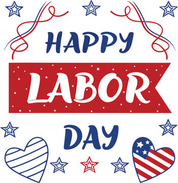 USA Labor Day Vector Art Illustration
