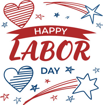 USA Labor Day Vector Art Illustration