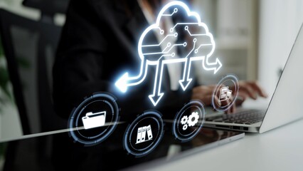 Poster - cloud computing, cloud strategy, and cloud technology transforming digital infrastructure with scala
