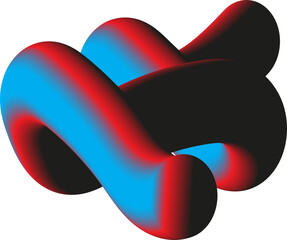 Poster - 3d rendered illustration of a colorful dna