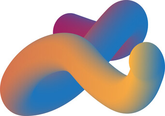 Poster - 3d rendered illustration of a colorful dna