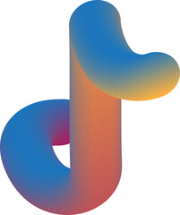 Poster - 3d rendered illustration of a colorful dna