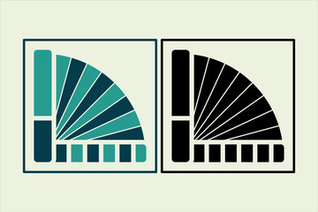 Poster - Color Palette icon. icon related to UI elements. suitable for web site, app, user interfaces,element, printable etc. solid icon style. simple vector design editable