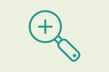 Aufkleber - zoom in icon. icon related to ui elements. suitable for web site, app, user interfaces,element, prin