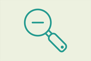 Aufkleber - zoom out icon. icon related to ui elements. suitable for web site, app, user interfaces,element, pri