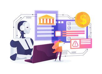Poster - Real-Time Fraud Detection Systems abstract concept vector illustration.