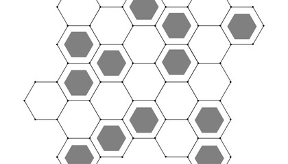Wall Mural - hexagon.