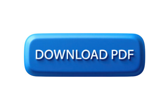 Blue Rectangular Download P D F Button Isolated on Black Background High Definition 4 K P N G Image Transparent Cutout Clipping Path Stock Photo New Latest Download 2025 2026