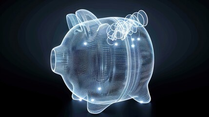 Poster - Digital Piggy Bank:  Future of Finance, Savings, Investment, Technology, and Secure Banking