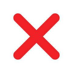 Poster - red cross mark