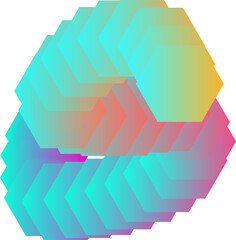 Poster - abstract geometric background, abctract colorful shape