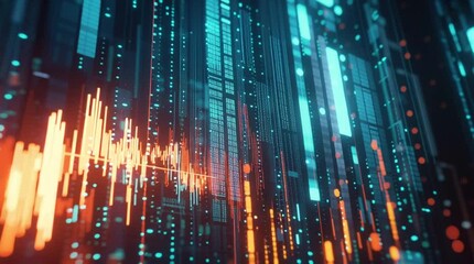 Wall Mural - abstract lights background