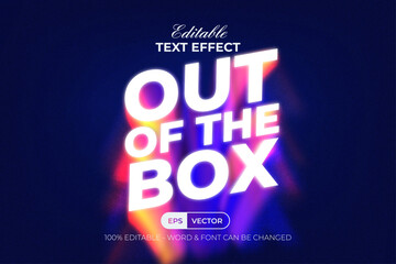 Aufkleber - Editable Text Effect Gradient Blurry Style.