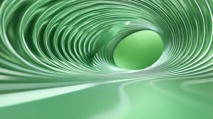 Poster - Abstract Green Tunnel: An innovative and aesthetically captivating image of an abstract green tunnel, a symbol of progression, energy, and contemporary design.