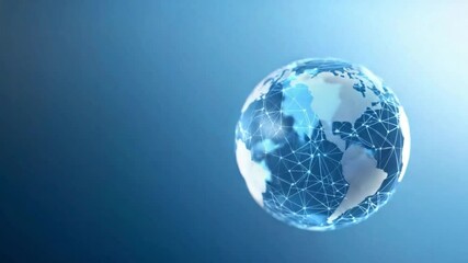 Aufkleber - Digital World Connection: a vibrant and detailed depiction of a digitally-enhanced globe, illustrating global connectivity and communication in an abstract visual manner. 
