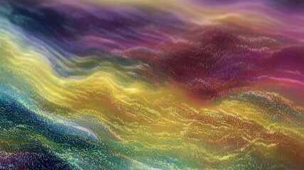 Aufkleber - Chromatic River: An abstract and mesmerizing artwork presents a river of color, seamlessly blending multiple hues into an awe-inspiring display of visual artistry and fluid form. 