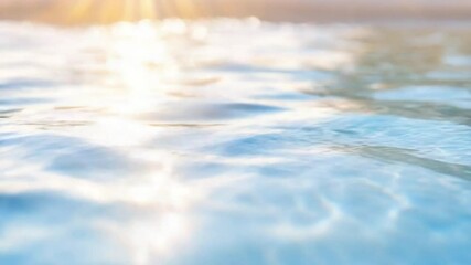 Poster - Rippling Reflections: The sun kisses the surface of the water, creating a dance of light and shadow, a mesmerizing and calming scene.