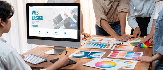 Poster - Website design software provide brisk template for online retail business and e-commerce