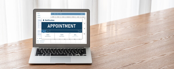Poster - online applointment booking calendar for modish regristration on the internet website