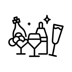 Poster - Silhouette design illustrating the generation of ai image prompts with artistic composition and minimalist modern style