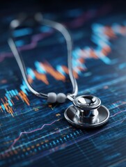 Poster - Healthcare Medical Wellness Sector with Stock Price Chart