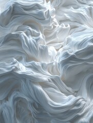 Poster - abstract voluminous light and white texture