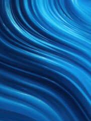 Poster - abstract blue wave background