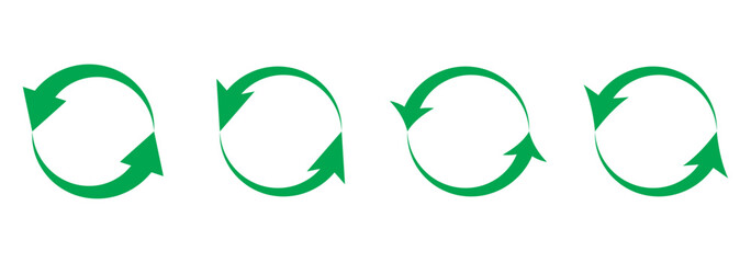 Fototapete - rotate arrow icon, refresh and reload icon vector illustration