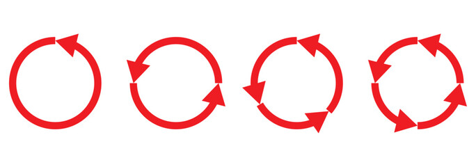 Fototapete - Refresh icon set. Reload icon, Update icon, convert icon set. White background. Vector illustration.