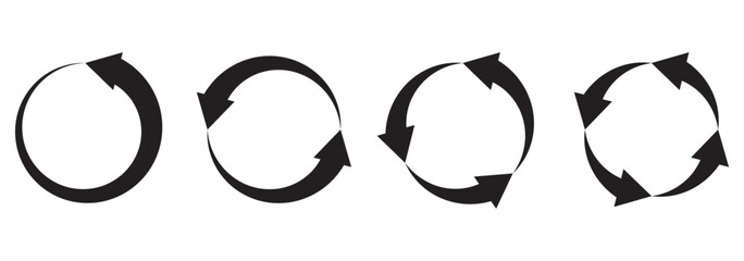 Fototapete - circle arrow icon set. Blue circular arrow icon, refresh, reload arrow icon symbol sign. Blue Reload vector icon set. repeat vector. restart or reset sign. Repeat cycle symbol. Blue rotation arrow.