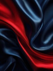 Poster - color navy blue and red background