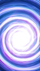 Poster - Abstract vortex of glowing energy swirls with intense white center and dynamic purple-blue trails in motion