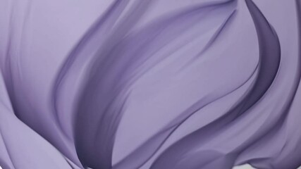 Poster - Light and elegant fabrics in different shades of yellow, green and purple gently float, creating abstract and artistic shapes, isolated on a white background