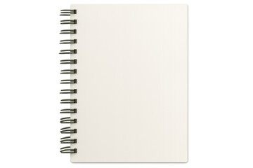 Fototapete - Closed spiral notebook mockup isolated on transparent background, perfect for showcasing your design