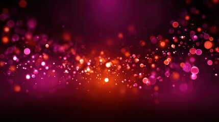 Poster - Close Up of Glowing Pink Particles Merging in a Beautiful Background