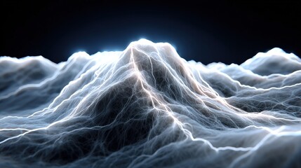 Poster - Close-Up View of Quantum Foam with Interwoven Particles and Layers