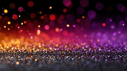 Poster - Crystalline Quantum Dust Particles in Warm Neon Colors